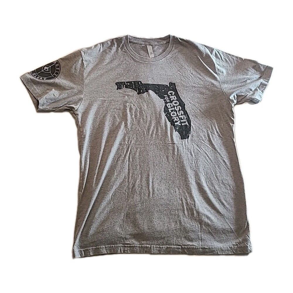 Next Level Gray Crossfit for Glory  (Florida design) Tee Shirt sIze Large
